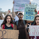 School students from Montgomery County, Md., in suburban Washington, rally in solidarity with those affected by the shooting at Parkland High School in Florida, at the Capitol in Washington, Wednesday, Feb. 21, 2018. Photo: AP